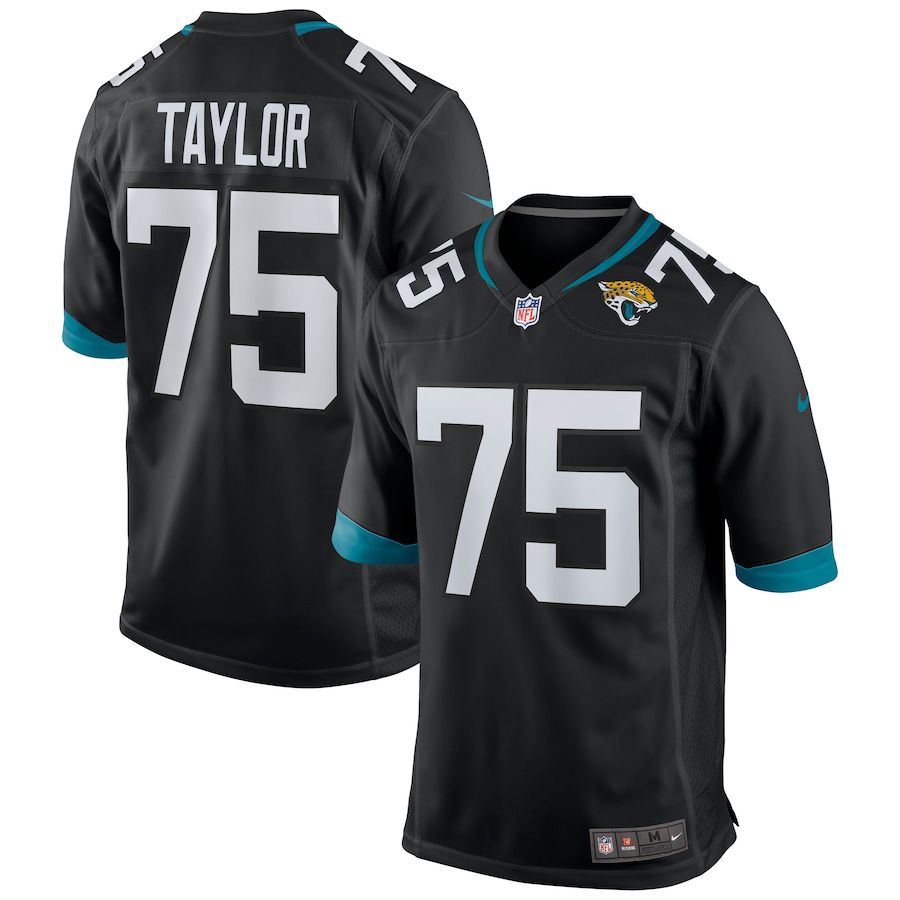 Men Jacksonville Jaguars #75 Jawaan Taylor Nike Black Game NFL Jersey